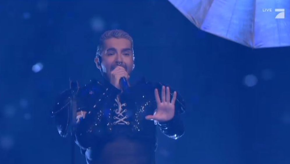 Tokio Hotel: Regen-Performance beim GNTM-Finale 2019