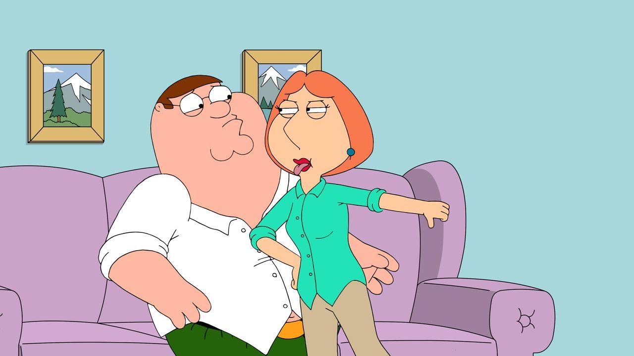 Peter Griffin (l.); Lois Griffin (r.) - Bildquelle: 2021-2022 Fox Broadcasting Company, LLC. All rights reserved
