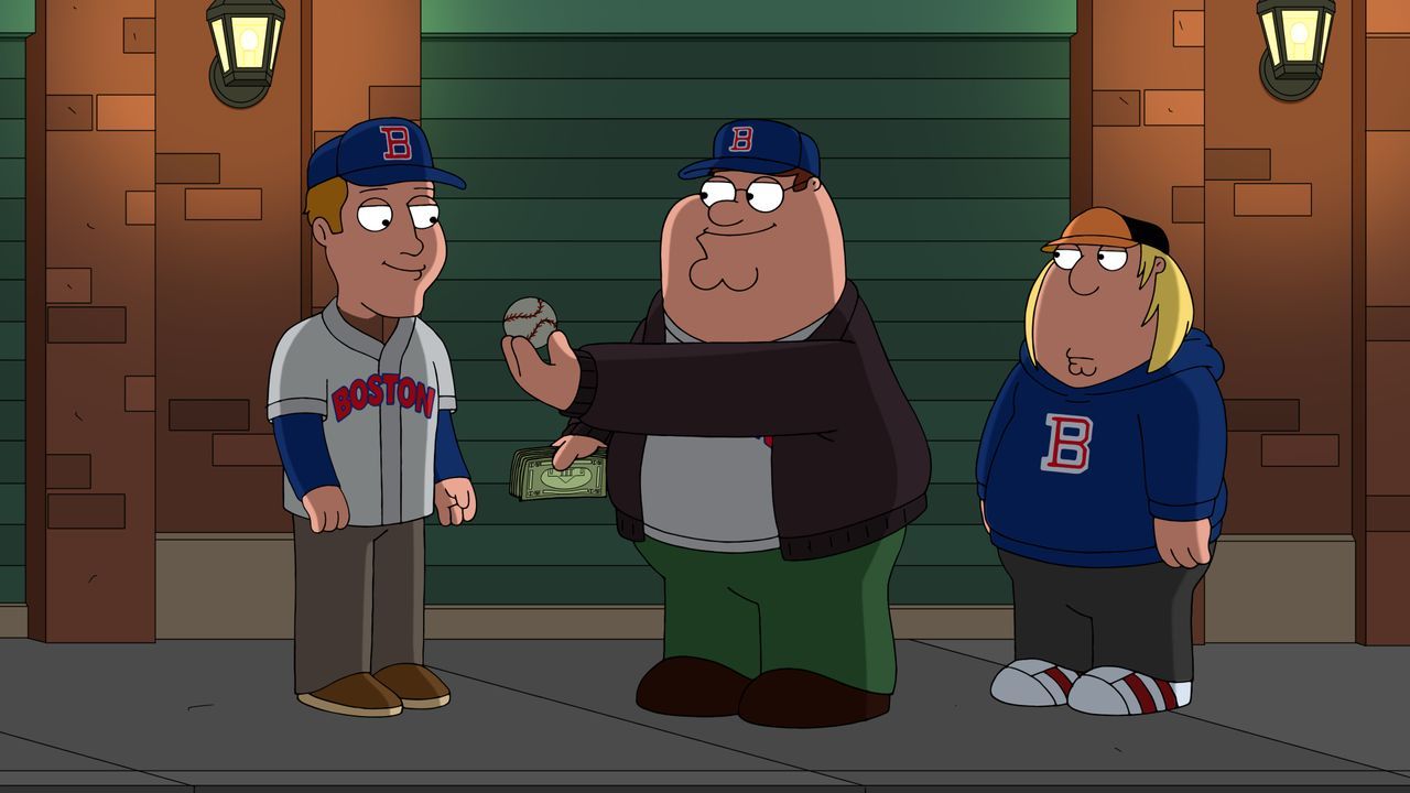 Peter Griffin (Mitte); Chris Griffin (r.) - Bildquelle: 2021-2022 Fox Broadcasting Company, LLC. All rights reserved.