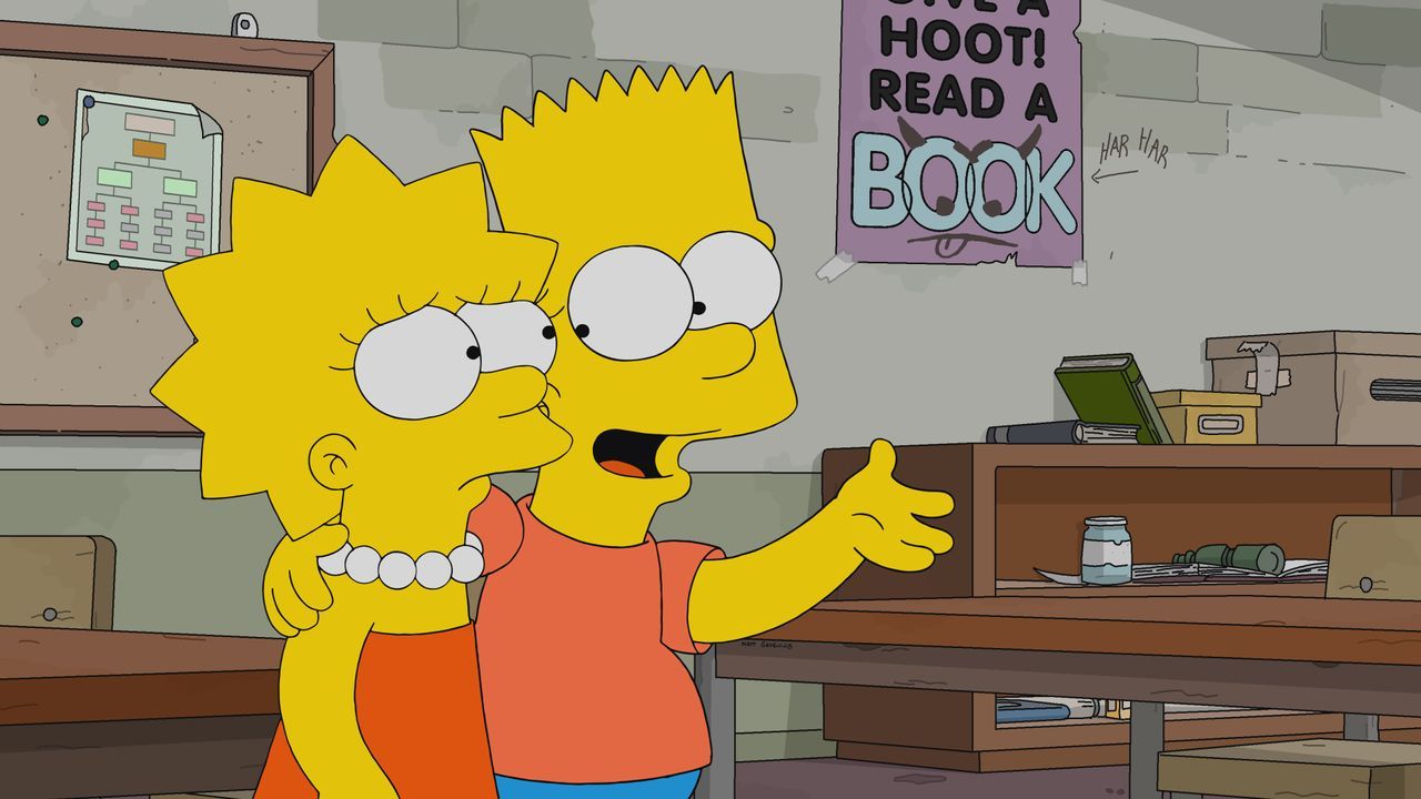 Lisa (l.); Bart (r.) - Bildquelle: 2020 by Twentieth Century Fox Film Corporation.