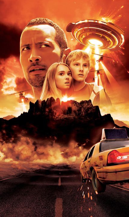 Die Jagd zum magischen Berg - Artwork mit (v.l.n.r.) Dwayne Johnson, AnnaSophia Robb, Alexander Ludwig - Bildquelle: Disney Enterprises, Inc.  All Rights Reserved