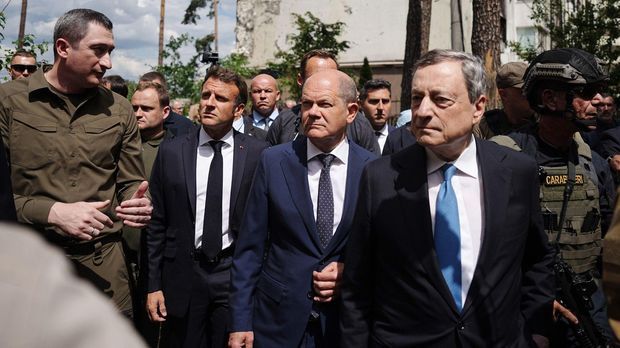 Scholz, Macron und Draghi zu Solidaritätsbesuch in Kiew