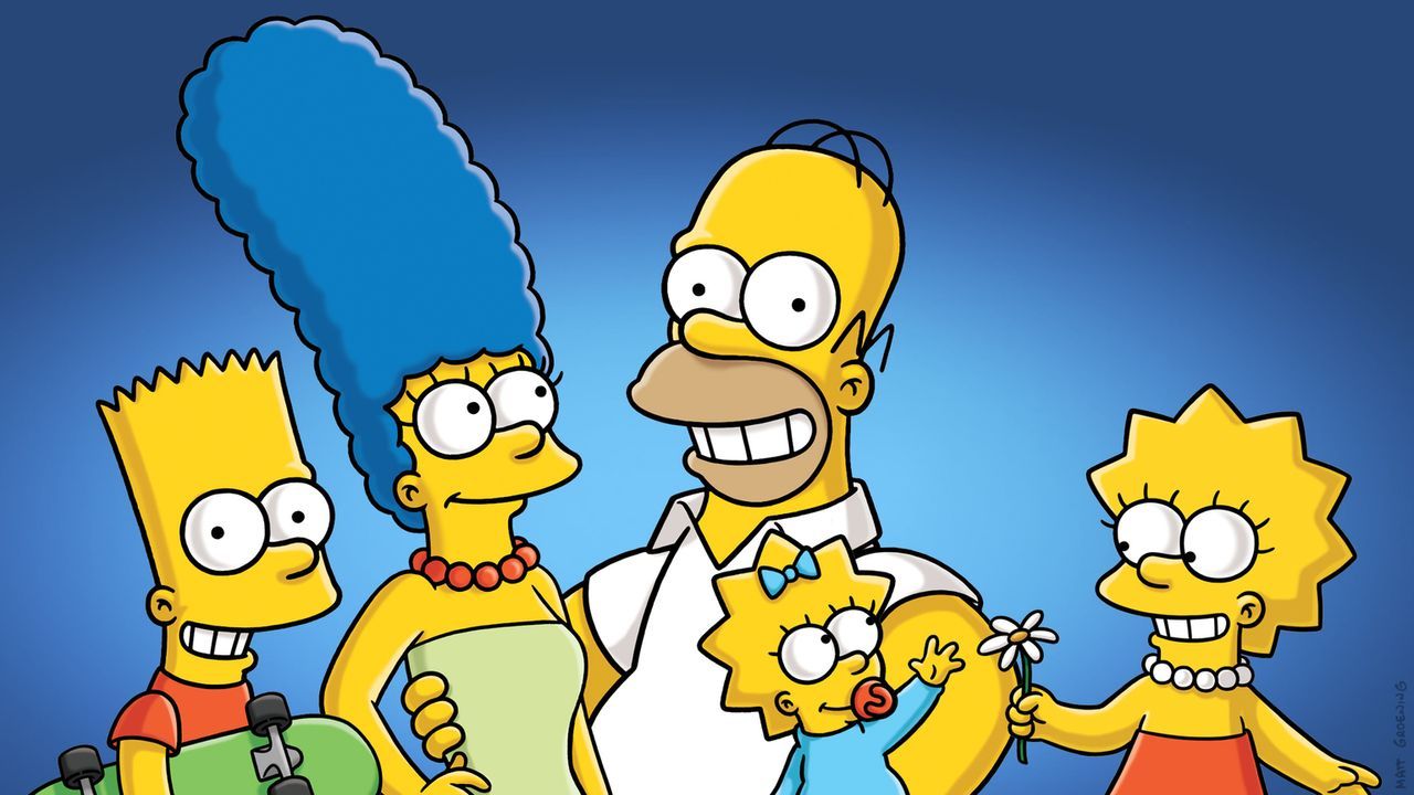 (27. Staffel) - Eine etwas ungewöhnliche Familie: Maggie (2.v.r.), Marge (2.v.l.), Homer (M.), Bart (l.) und Lisa Simpson (r.) ... - Bildquelle: 2015 Fox and its related entities.  All rights reserved.