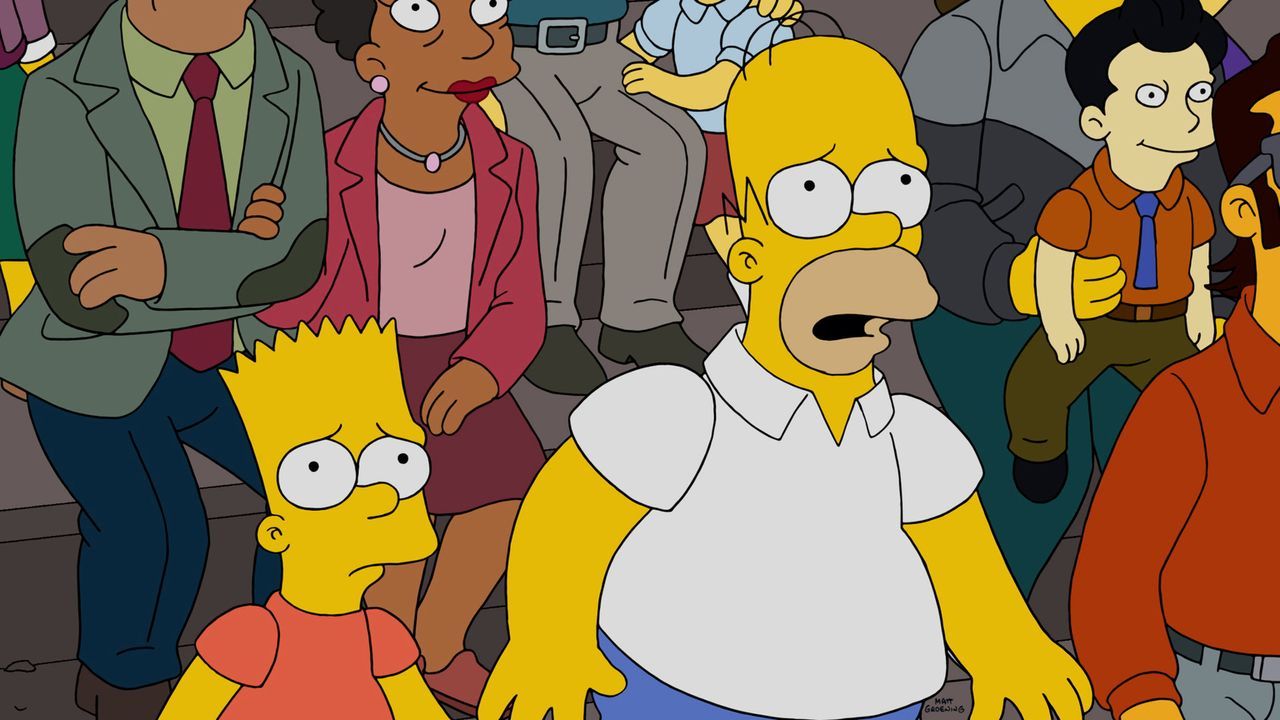 Müssen mitansehen, wie Lisa und Marge sich für eine Mission Richtung Mars vorbereiten: Homer (r.) und Bart (l.) ... - Bildquelle: 2015 Fox and its related entities.  All rights reserved.
