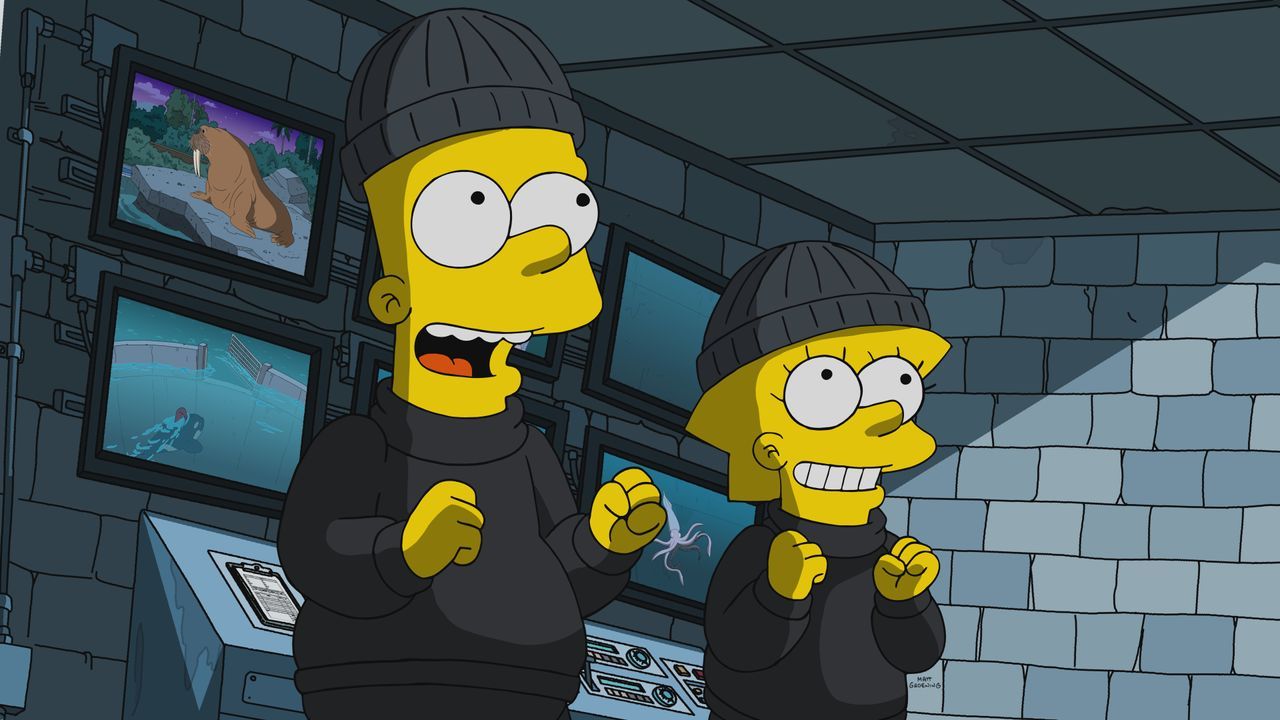 Bart (l.); Lisa (r.) - Bildquelle: 2019-2020 Twentieth Century Fox Film Corporation.  All rights reserved.