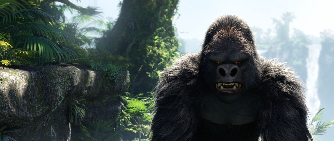 Wütend und angriffsbereit fletscht Tarzans Affenfreund seine riesigen Zähne. Was hat er vor? - Bildquelle: Constantin Film