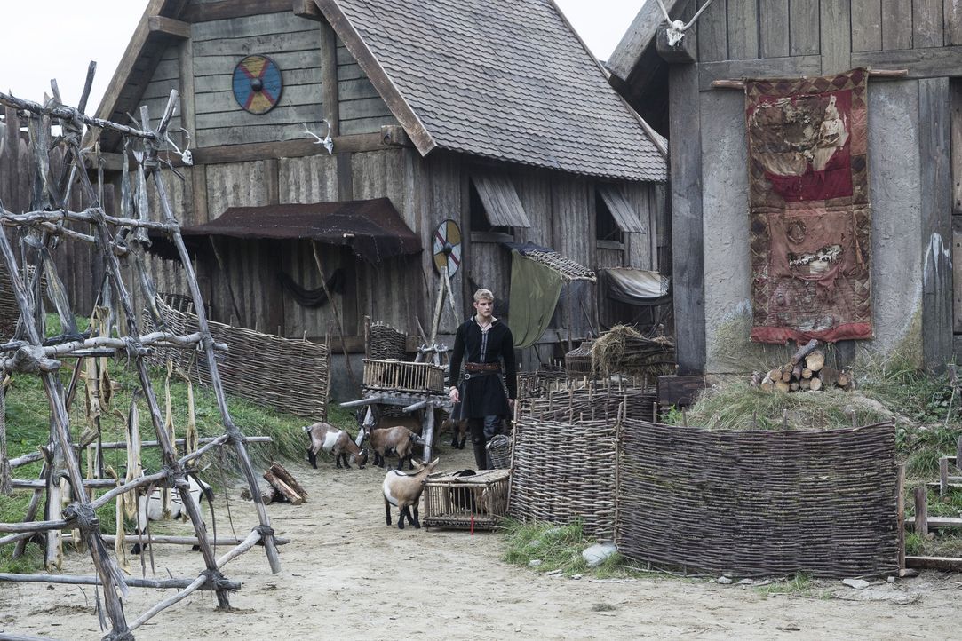 Bjorn (Alexander Ludwig) trifft auf eine junge Frau, die ihm den Kopf verdreht,  während Siggy sich mit König Horik verbündet ... - Bildquelle: 2014 TM TELEVISION PRODUCTIONS LIMITED/T5 VIKINGS PRODUCTIONS INC. ALL RIGHTS RESERVED.