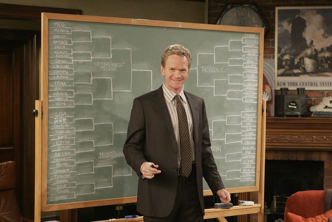 Nachdem Lily in einer Bar vor Barney (Neil Patrick Harris) gewarnt wird - will er herausfinden, wer diese ist. Ein umfangreiche Recherche beginnt ... - Bildquelle: 20th Century Fox International Television