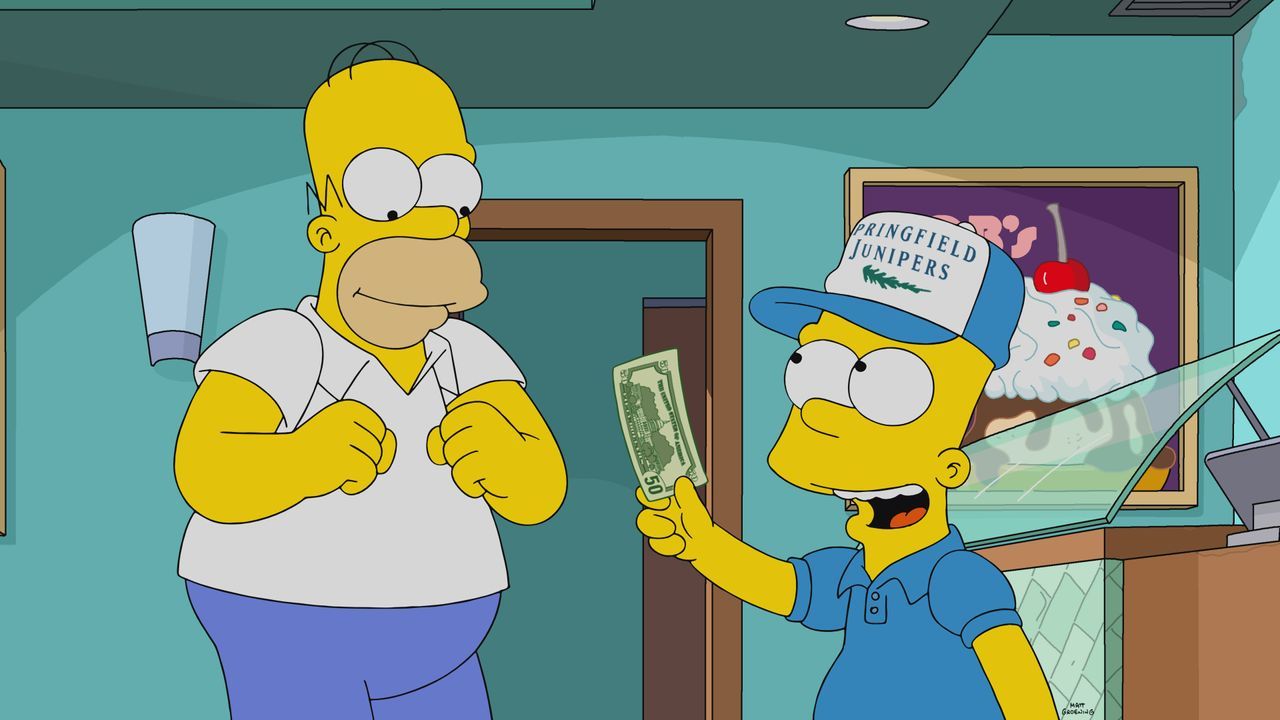 Homer (l.); Bart (r.) - Bildquelle: 2021 by 20th Television.