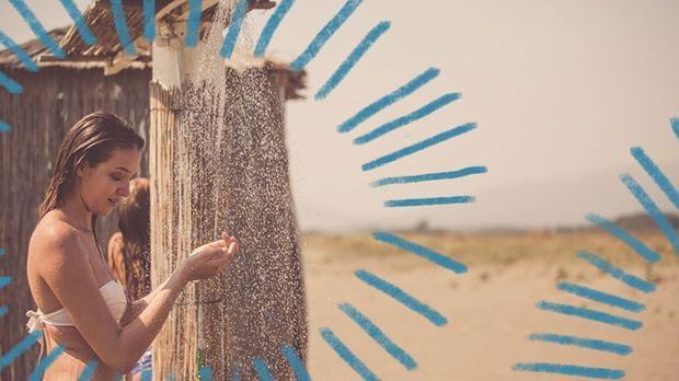 Salz- und Poolwasser, die dein Haar austrocknen