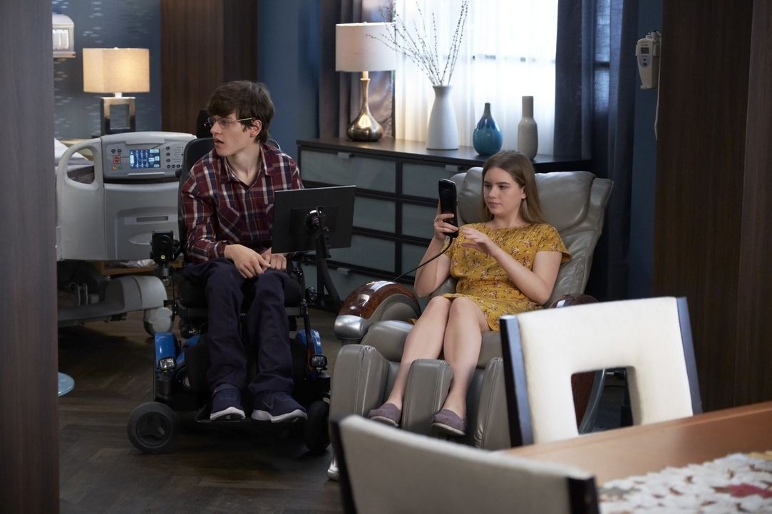 JJ DiMeo (Micah Fowler, l.); Dylan DiMeo (Kyla Kenedy, r.) - Bildquelle: 2018-2019 American Broadcasting Companies. All rights reserved.