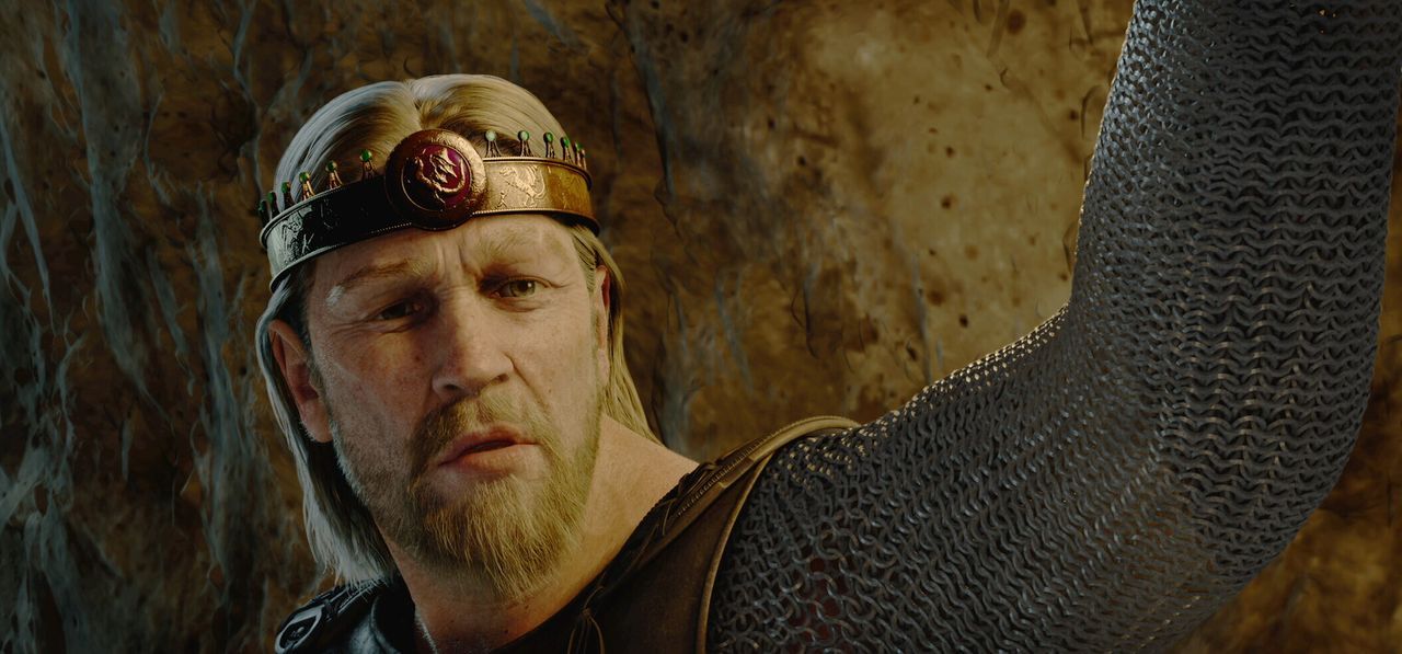 Stellt sich dem Monster Grendel: Beowulf (Ray Winstone) ... - Bildquelle: 2007 Warner Brothers International Television Distribution Inc.