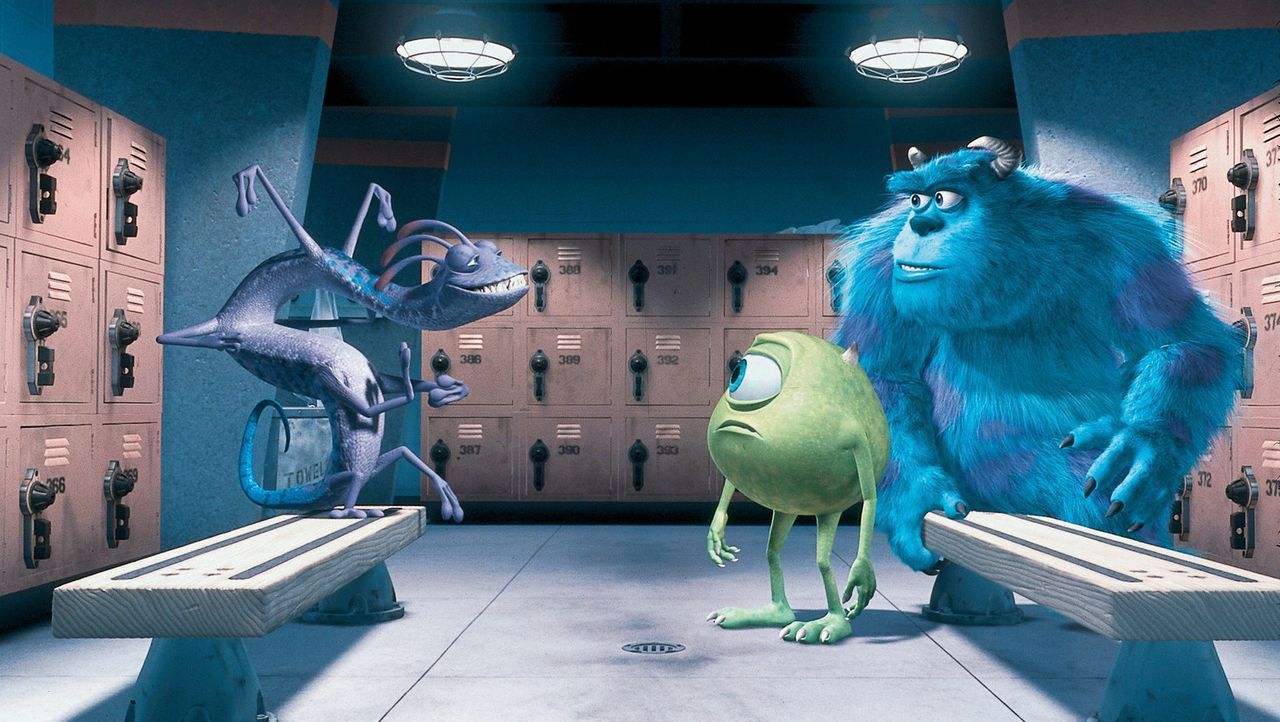 Der hinterhältige Randall (l.), der noch dazu die Fähigkeit hat, sich unsichtbar machen zu können, hegt einen grausamen Plan. Noch haben Sulley (r.)... - Bildquelle: Buena Vista Pictures