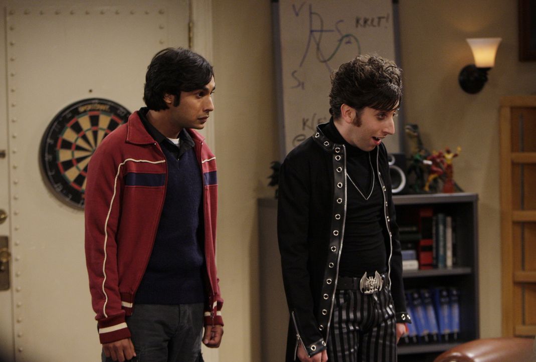 Haben einen Plan, um Mädchen abzuschleppen: Raj (Kunal Nayyar, l.) und Howard (Simon Helberg, r.) ... - Bildquelle: Warner Bros. Television