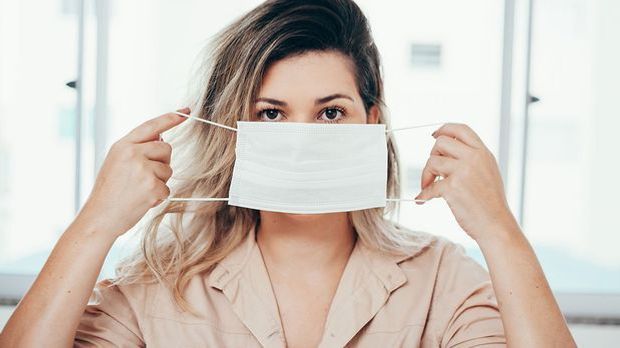 Maske als Hygienevorschrift