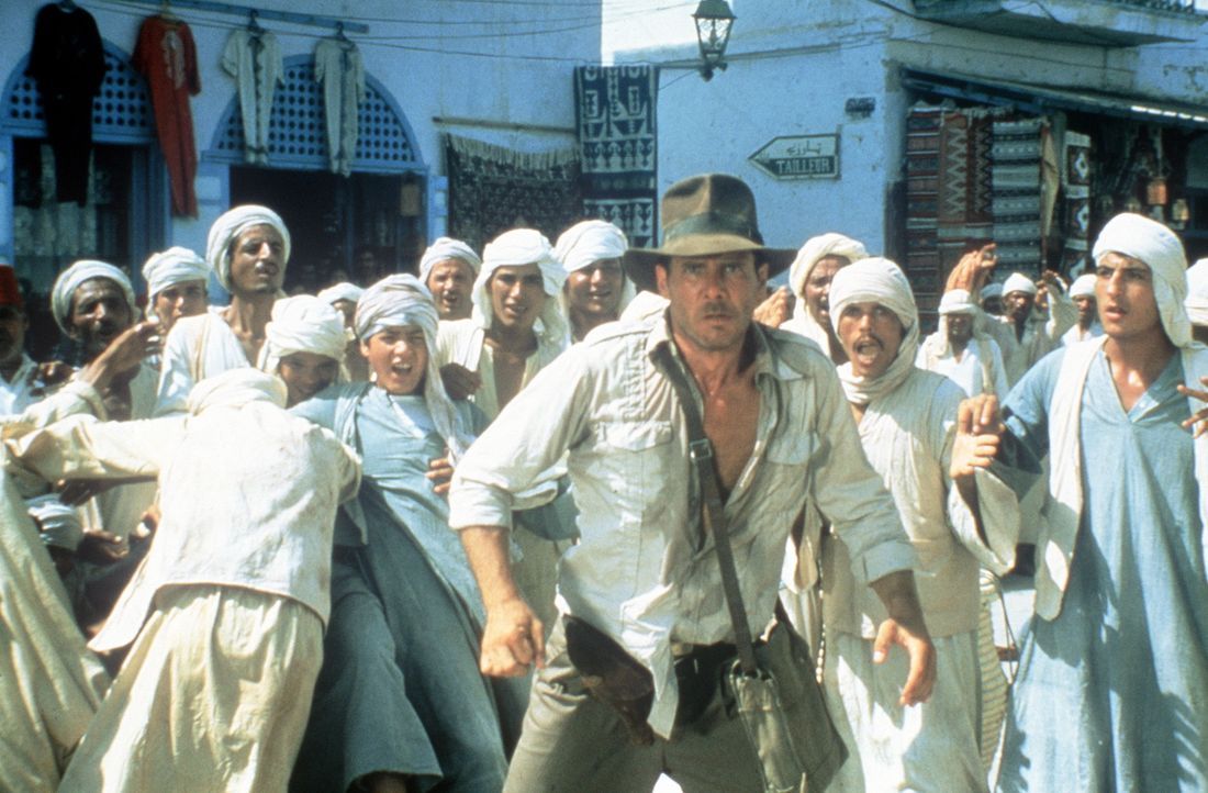 Indiana Jones (Harrison Ford) findet immer einen Ausweg ... - Bildquelle: Paramount Pictures