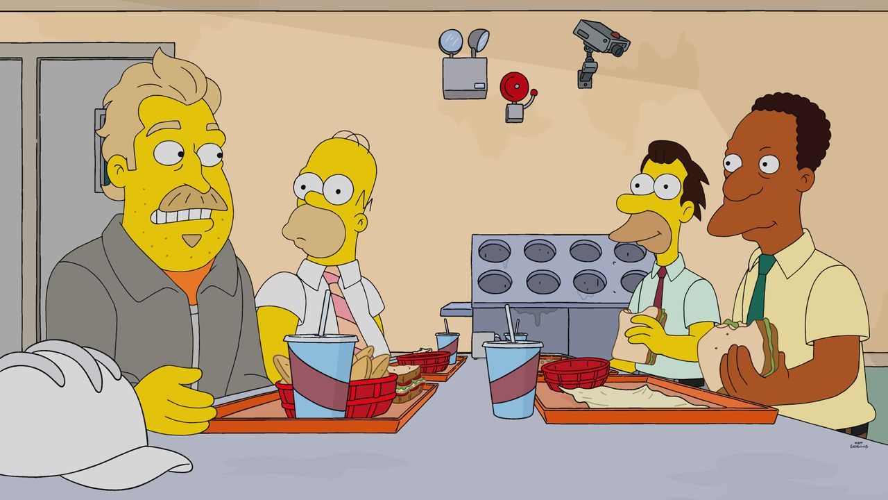 (v.l.n.r.) Fred; Homer; Lenny; Carl - Bildquelle: 2020 by Twentieth Century Fox Film Corporation.