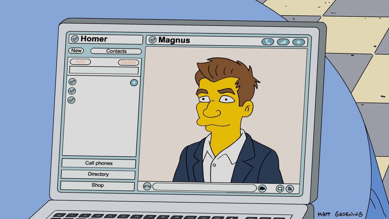 Schachmeister Magnus (Foto) soll Homer aus seiner Lebenskrise heraushelfen ... - Bildquelle: 2016-2017 Fox and its related entities. All rights reserved.