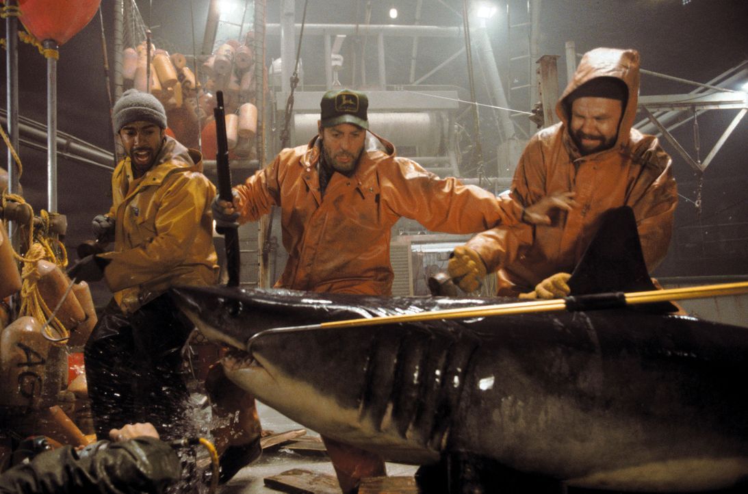 Endlich stoßen Billy (George Clooney, M.), Dale (John C. Reilly, r.) und Alfred (Allen Payne, l.) auf reiche Fischgründe. Nachdem jedoch die Kühl... - Bildquelle: Warner Bros. Pictures