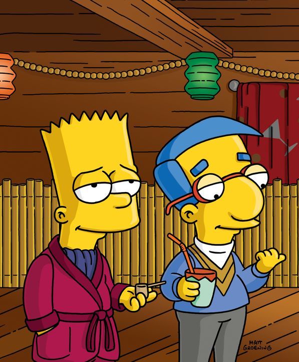 Bart (l.); Milhouse (r.) - Bildquelle: © 2004 Fox and its related entities. All rights reserved.