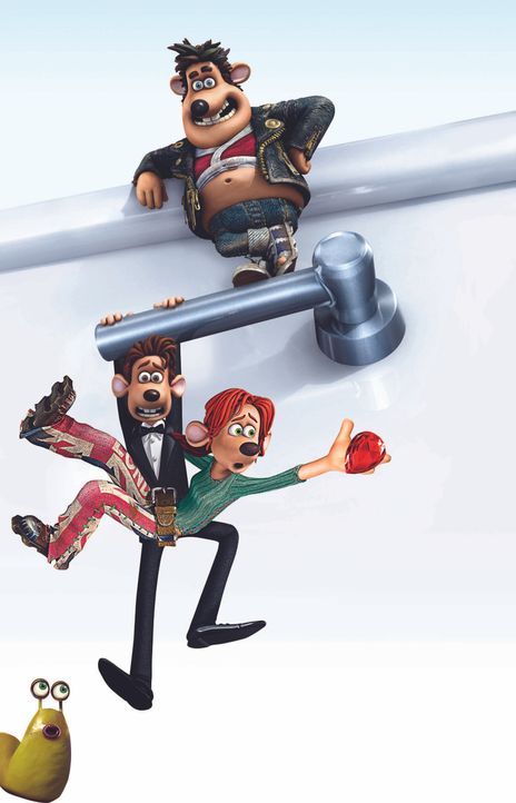 Flutsch und weg - Artwork - Bildquelle: DREAMWORKS ANIMATION LLC AND AARDMAN ANIMATIONS LTD. FLUSHED AWAY TM DREAMWORKS ANIMATION LLC. ALL RIGHTS RESERVED.