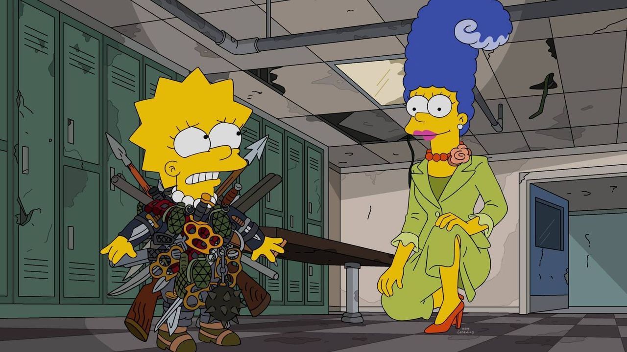 Bereitet ihre Tochter Lisa (l.) mehr schlecht als recht auf die Hungerspiele vor und hofft, dass diese so überleben wird: Marge (r.) ... - Bildquelle: 2016-2017 Fox and its related entities. All rights reserved.