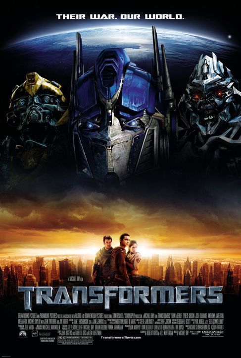 Transformers - Plakatmotiv - Bildquelle: 2008 DREAMWORKS LLC AND PARAMOUNT PICTURES CORPORATION. ALL RIGHTS RESERVED.