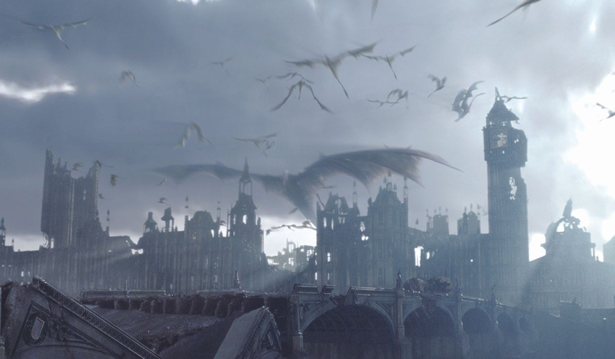 Riesige Drachen fallen in London ein ... - Bildquelle: Touchstone Pictures und Spyglass Entertainment Group, LP Im Verleih der Buena Vista International