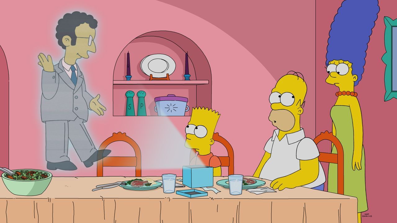 (v.l.n.r.) Artie; Bart; Homer, Marge - Bildquelle: 2019-2020 Twentieth Century Fox Film Corporation.  All rights reserved.