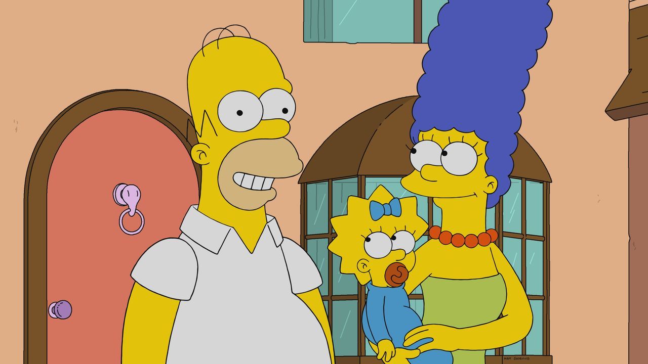 (v.l.n.r.) Homer; Maggie; Marge - Bildquelle: 2021 by 20th Television