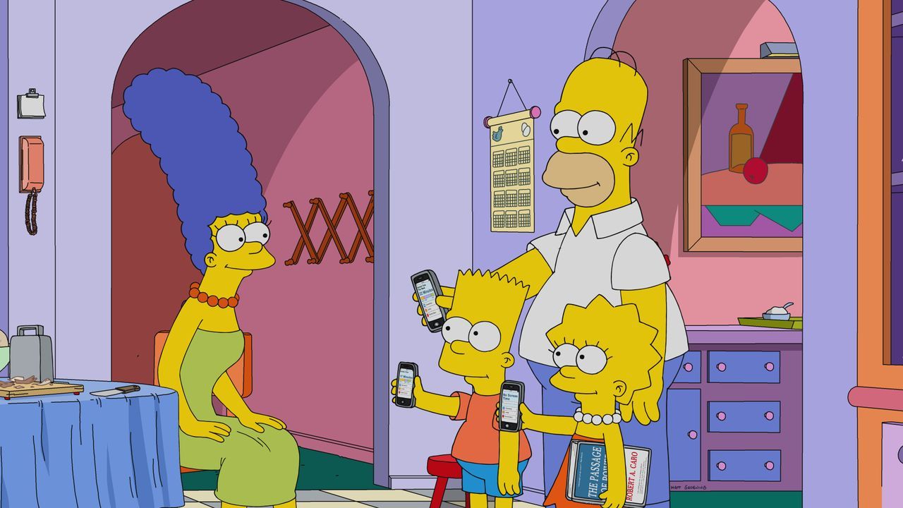 (v.l.n.r.) Marge; Bart; Homer; Lisa - Bildquelle: 2019-2020 Twentieth Century Fox Film Corporation.  All rights reserved.