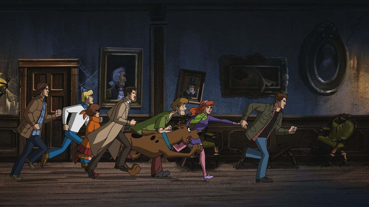 (v.l.n.r.) Sam; Fred; Velma; Castiel; Shaggy; Scooby-Doo; Daphne; Dean - Bildquelle: © 2018 Warner Bros. Entertainment Inc.