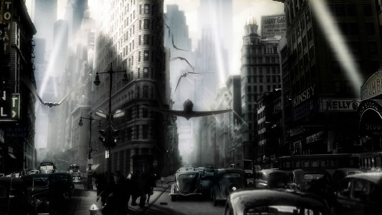 Das geniale Superhirn ?Dr. Totenkopf" beherrscht eine Armee finsterer Kreaturen und plant die Vernichtung des Planeten. Können Polly und Sky Captai... - Bildquelle: TM & Copyright   Brooklyn Films II And Filmauro S.R.L.