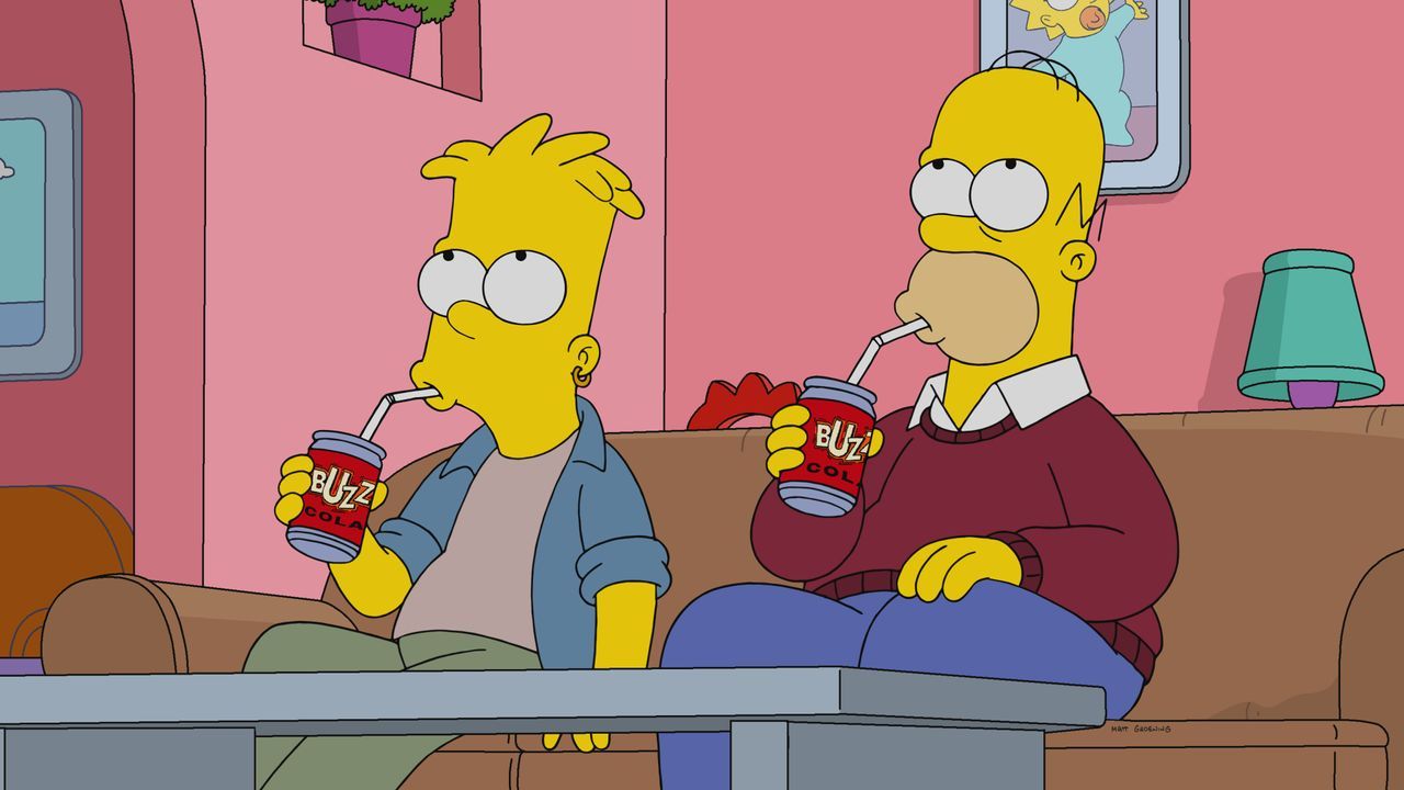 Bart (l.); Homer (r.) - Bildquelle: 2021 by 20th Television.