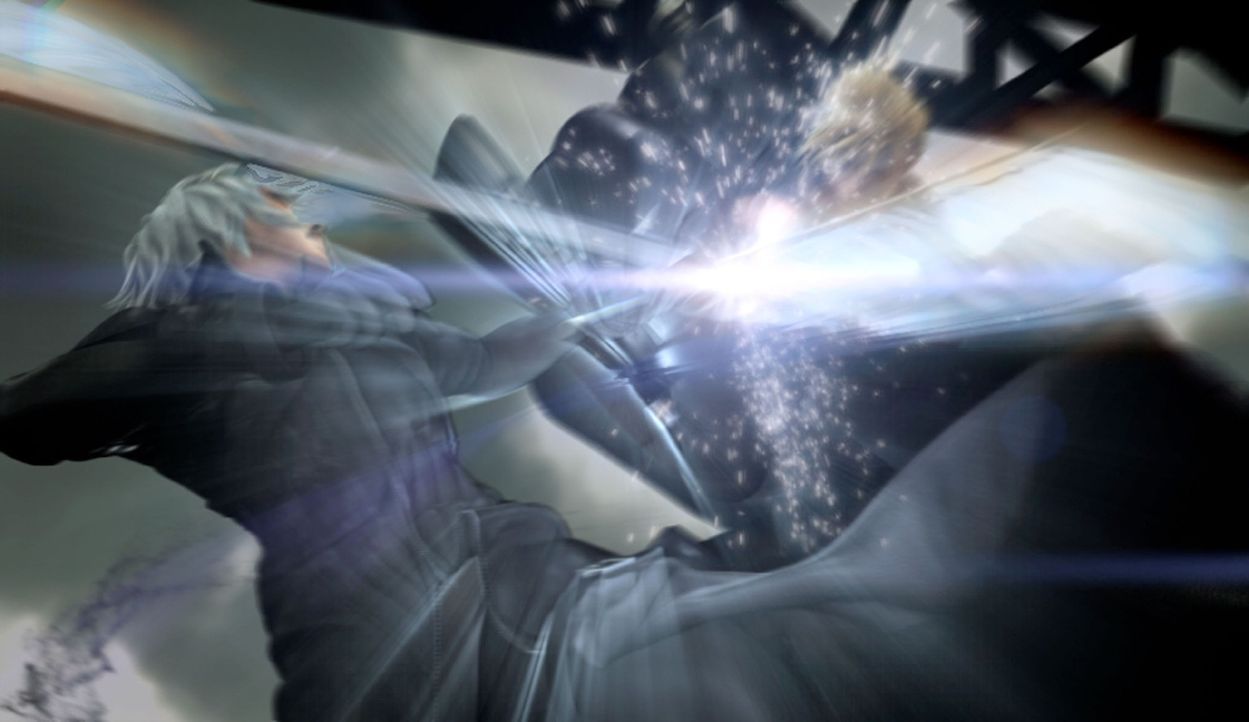Ein Kampf auf Leben und Tod entbrennt zwischen Cloud (r.) und Sephiroth (l.) ... - Bildquelle: 2005 Square Enix Co., LTD. All Rights Reserved.