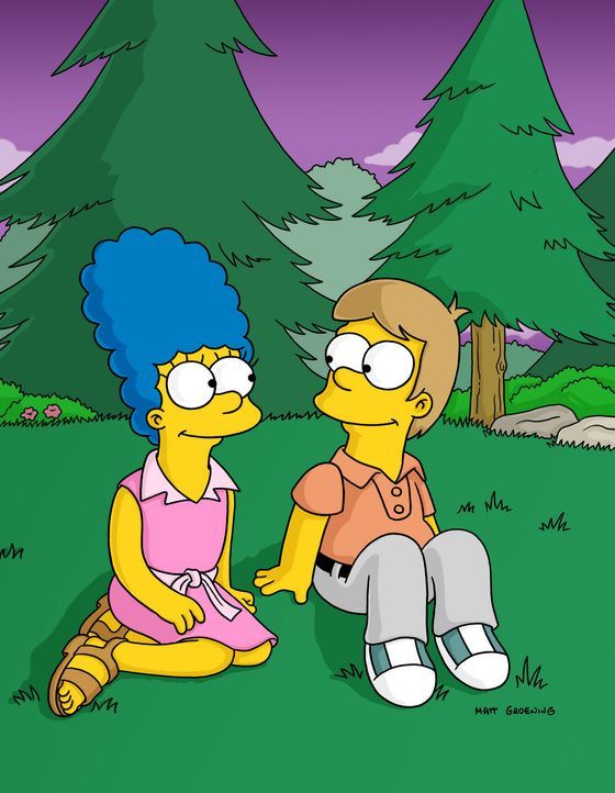 Rückblende: Marge (l.) und Homer (r.) haben sich in einem Ferienlager kennen gelernt ... - Bildquelle: und TM Twentieth Century Fox Film Corporation - Alle Rechte vorbehalten