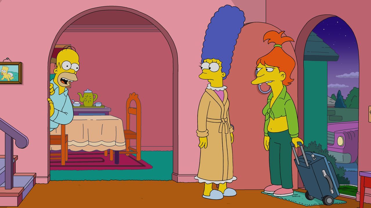 (v.l.n.r.) Homer; Marge; Brandine - Bildquelle: © 2022 by 20th Television.