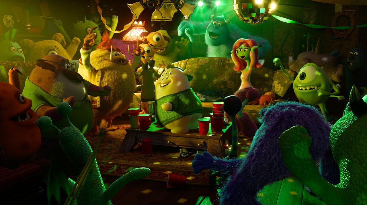 Die Stimmung kocht! Sie haben Musik, Licht und Pizza, was braucht man mehr, um Monster-Spaß zu haben? - Bildquelle: Disney/ Pixar