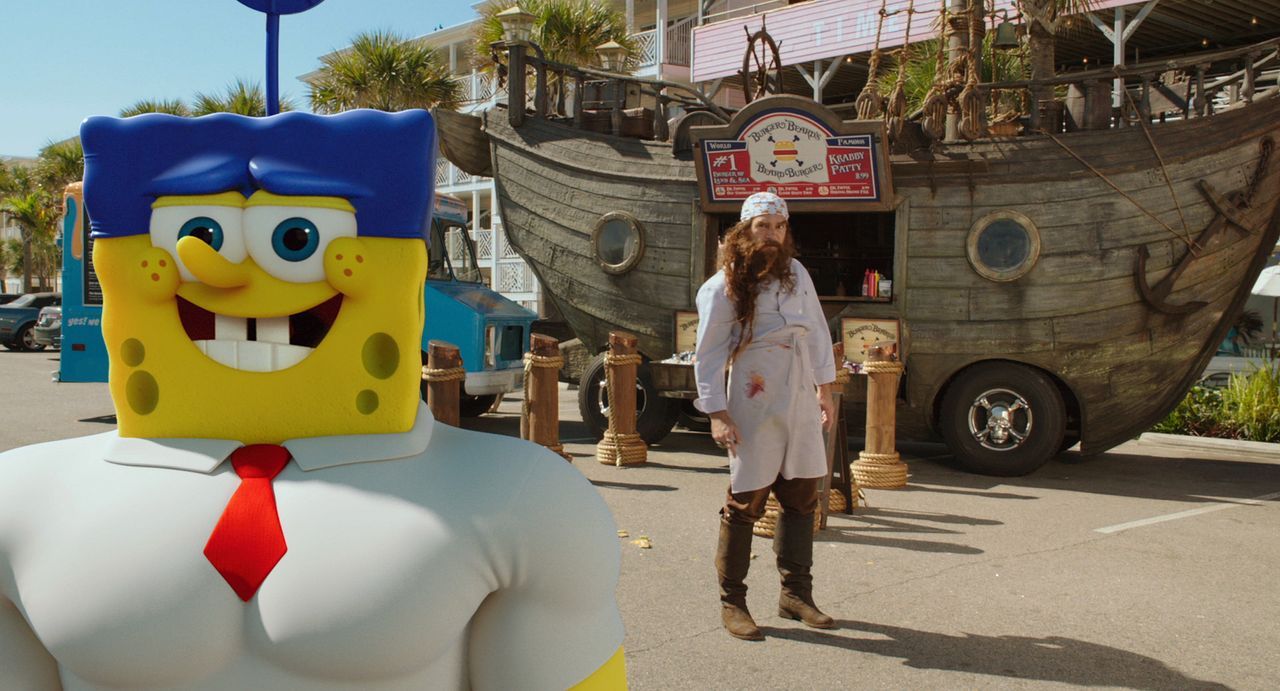 Ohne das geheime Krabbenburger-Rezept, das geklaut wurde, ist Bikini Bottom für immer verloren. Spongebob (l.), der selbst verdächtigt wird, muss je... - Bildquelle: (2016) Paramount Pictures and Viacom International Inc. All Rights Reserved. SPONGEBOB SQUAREPANTS is the trademark of Viacom International Inc.