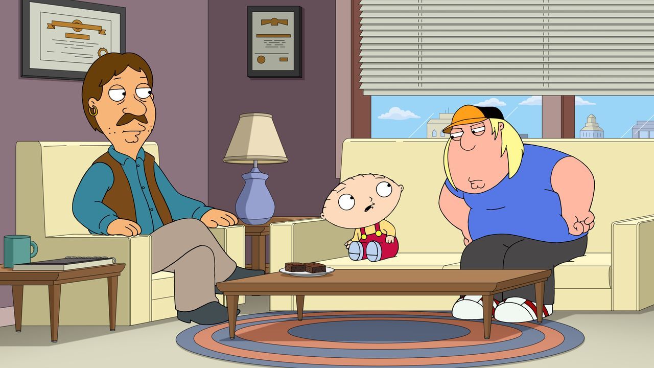 (v.l.n.r.) Bruce; Stewie Griffin; Chris Griffin - Bildquelle: 2021-2022 Fox Broadcasting Company, LLC. All rights reserved