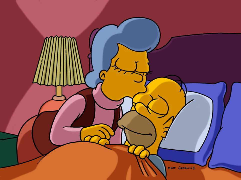 Mona Simpson (l.); Homer Simpson (r.) - Bildquelle: © 2003 Fox and its related entities. All rights reserved.