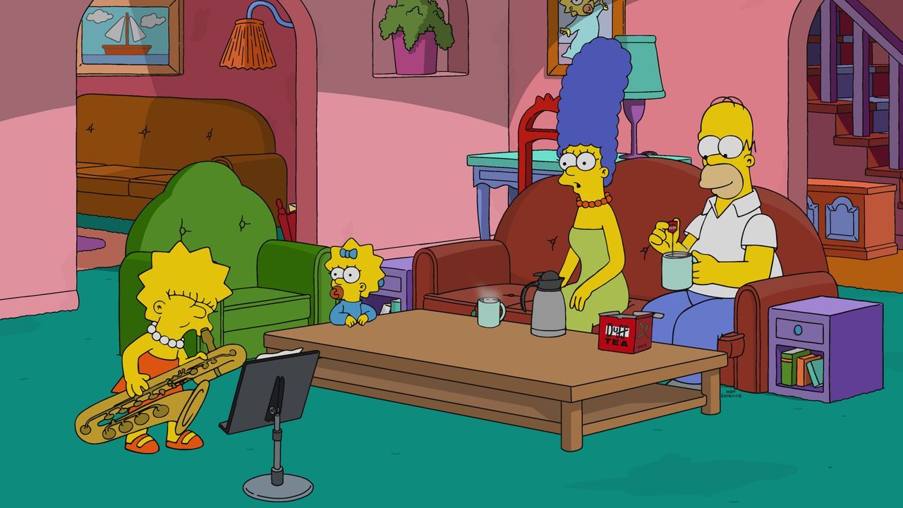 (v.l.n.r.) Lisa; Maggie; Marge; Homer - Bildquelle: 2020 by Twentieth Century Fox Film Corporation.
