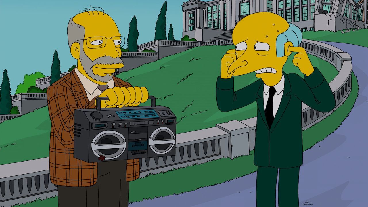 Will keine Fracking-Gegner zu Wort kommen lassen: Mr. Burns (r.) ... - Bildquelle: 2014 Twentieth Century Fox Film Corporation. All rights reserved.