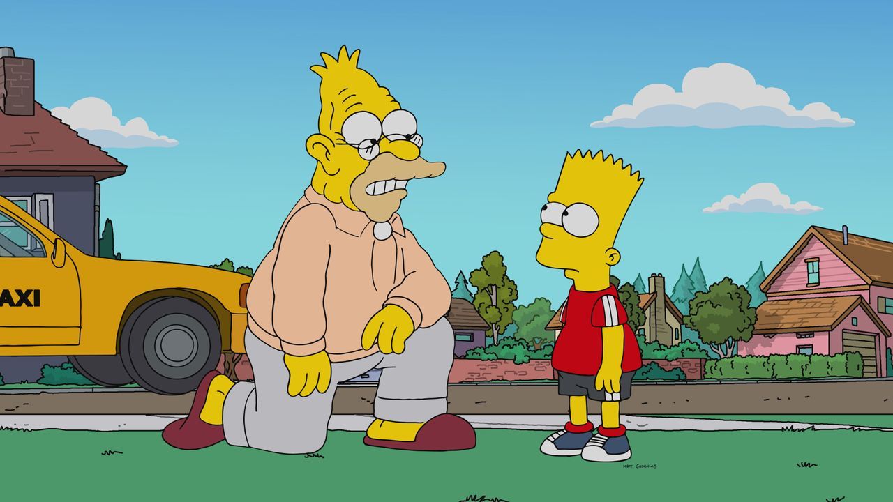 Grampa (l.); Bart (r.) - Bildquelle: 2021-2022 20th Television