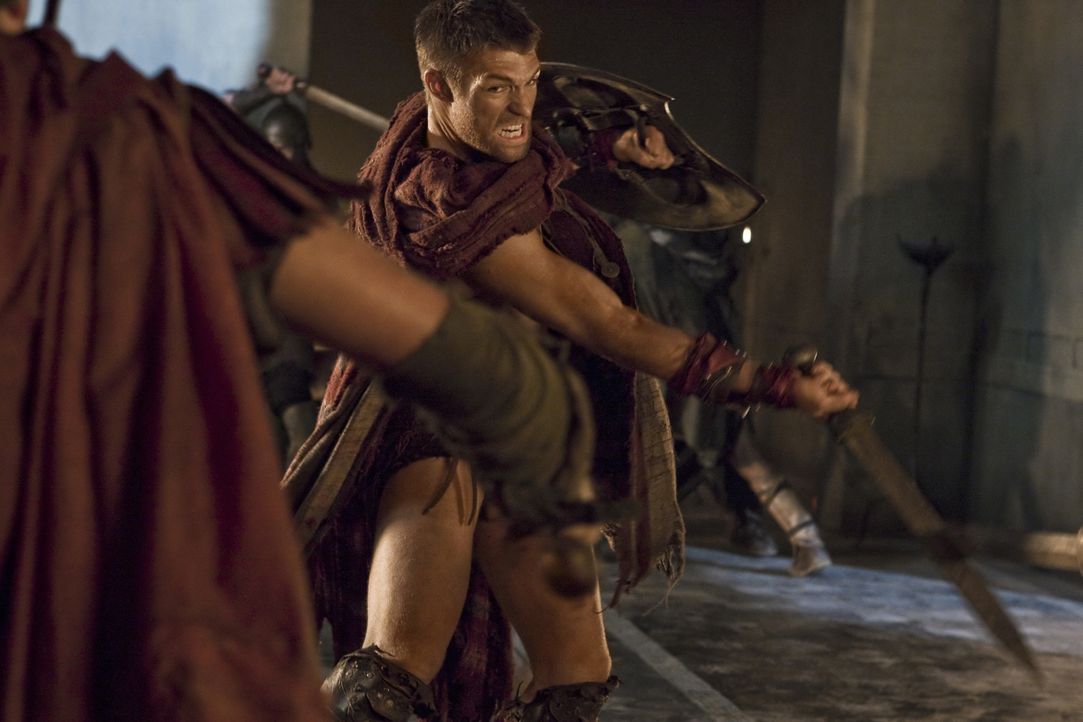 Zeigt den Römern, wo es langgeht: Spartacus (Liam McIntyre) ... - Bildquelle: 2011 Starz Entertainment, LLC. All rights reserved.