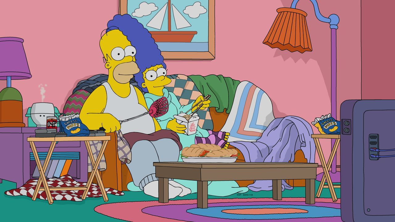 Homer (l.); Marge (r.) - Bildquelle: © 2022 by 20th Television.
