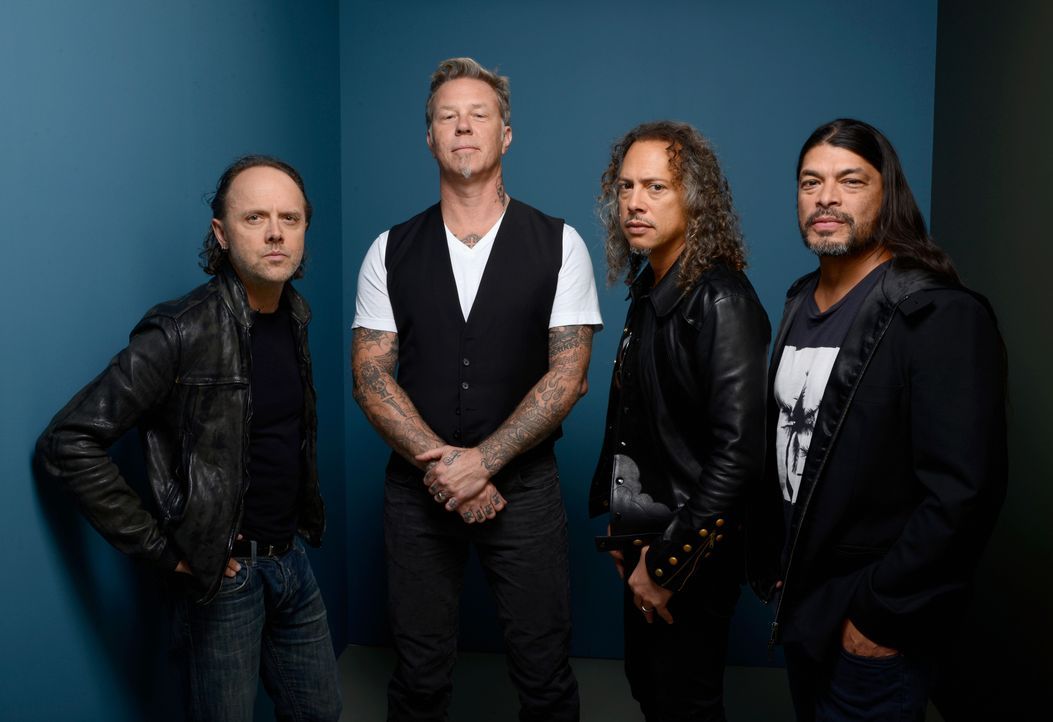 (v.l.n.r.) Lars Ulrich; James Hetfield; Kirk Hammett; Robert Trujillo - Bildquelle: Larry Busacca Viacom Studios UK / Larry Busacca