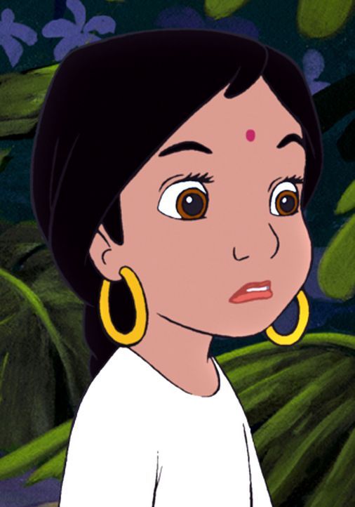 Im Glauben, dass Mogli von einem wilden Bären entführt worden ist, macht sich Shanti, trotz Verbot auf in den Dschungel um ihren Freund zu suchen... - Bildquelle: Disney Enterprises, Inc. All rights reserved.