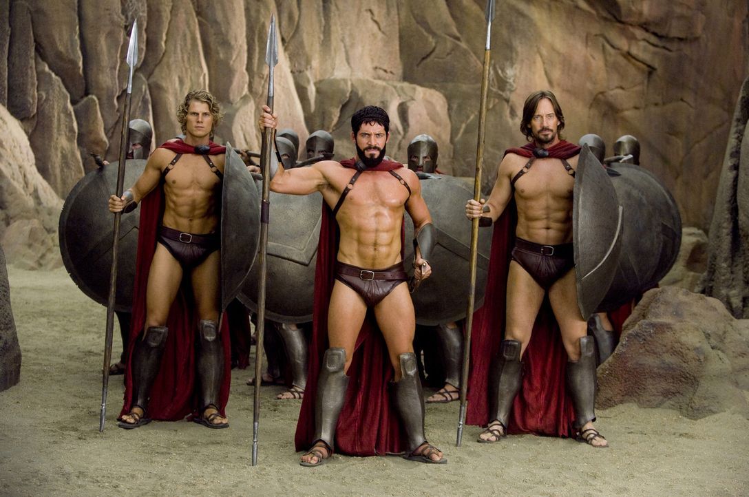 Sonio (Travis Van Winkle, l.); Leonidas (Sean Maguire, M.); Captain (Kevin Sorbo, r.) - Bildquelle: Doug Hyun 2008 Twentieth Century Fox Corporation. All rights reserved. Not for sale or duplication.