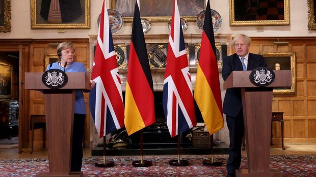 Merkel und Johnson beschwören Neuanfang